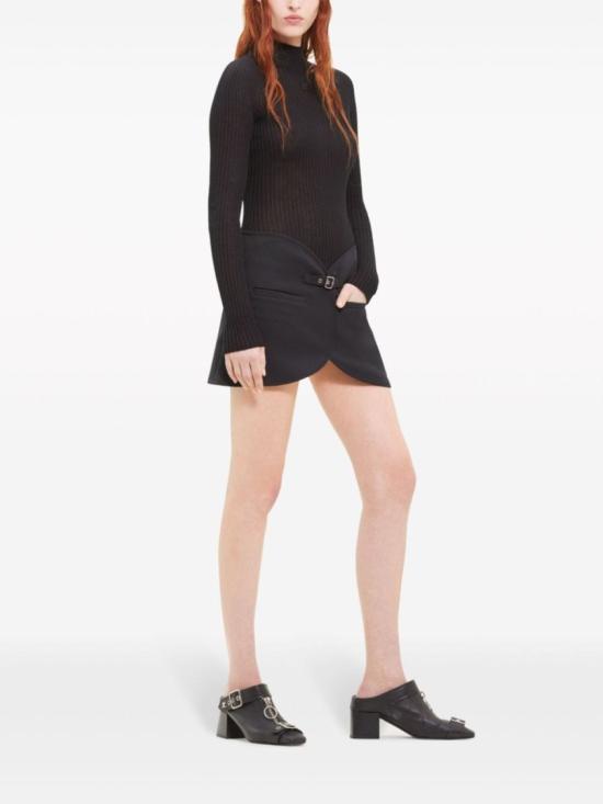  쿠레쥬 숏 스커트 124CJU143PL0007 9999 Black - COURREGES