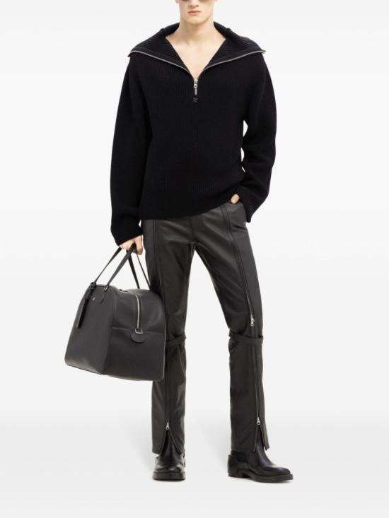  쿠레쥬 집업 니트 324MPU182FI0036 9999 Black - COURREGES