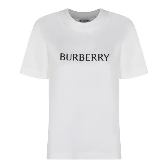 26SS 버버리 로고 코튼 티셔츠 8118978B7078 White