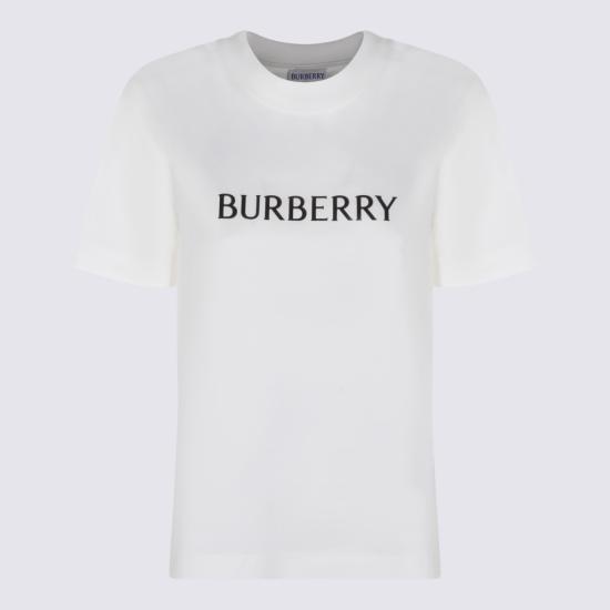 26SS 버버리 로고 코튼 티셔츠 8118978B7078 White - BURBERRY