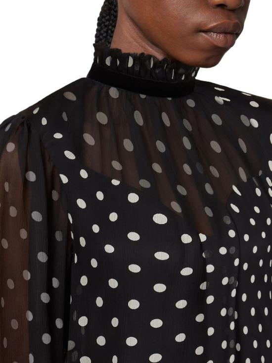 25FW 니나리찌 미디 원피스 25ACRO056SE1409 I9072 Black - NINA RICCI