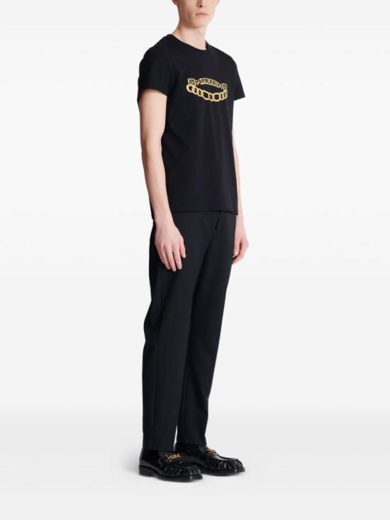25FW 발망 반팔 티셔츠 FH1EF000GE97 EAD Black - BALMAIN