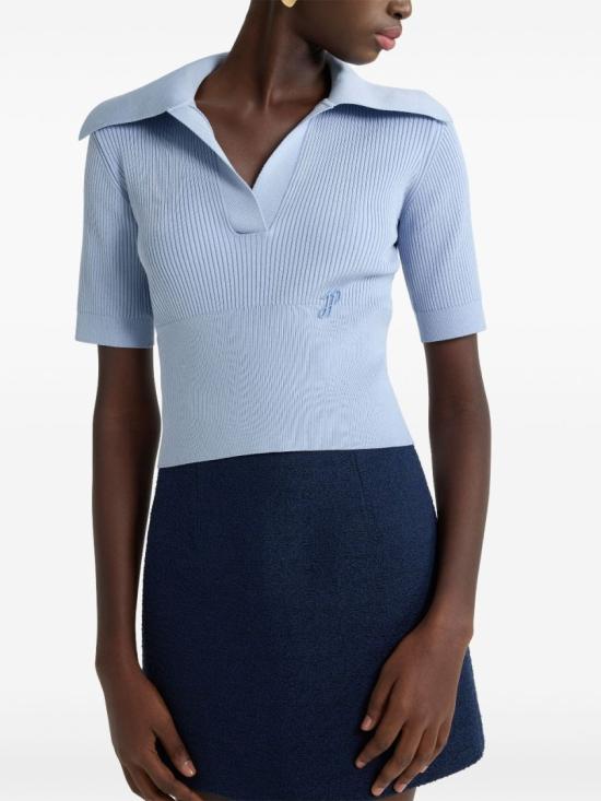 25SS 파투 반팔 티셔츠 KN248 8071 639B Blue - PATOU