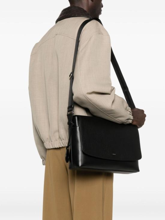 25FW 발리 캐피톨 레더 메신저 백 MAC06H VT710 U901P Black - BALLY