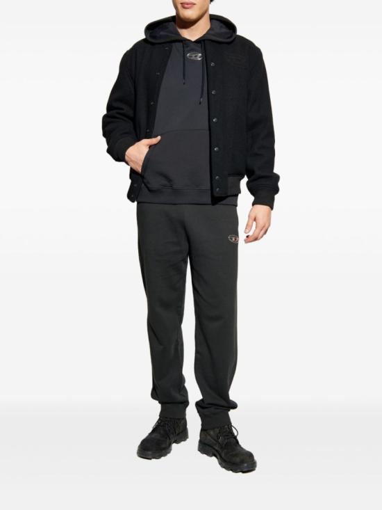 26SS 디젤 후드 티셔츠 A20447 0BKBW 900 Grey - DIESEL