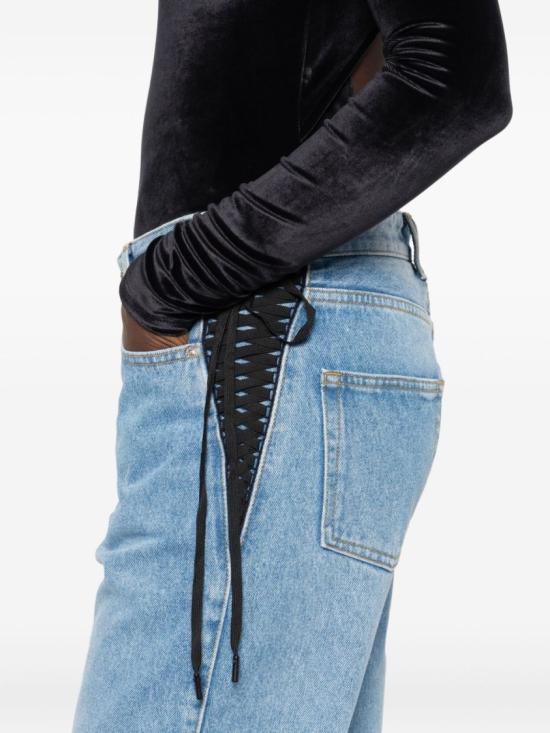 25FW 뮈글러 데님 팬츠 25F6PA0486211 6048 Blue - MUGLER