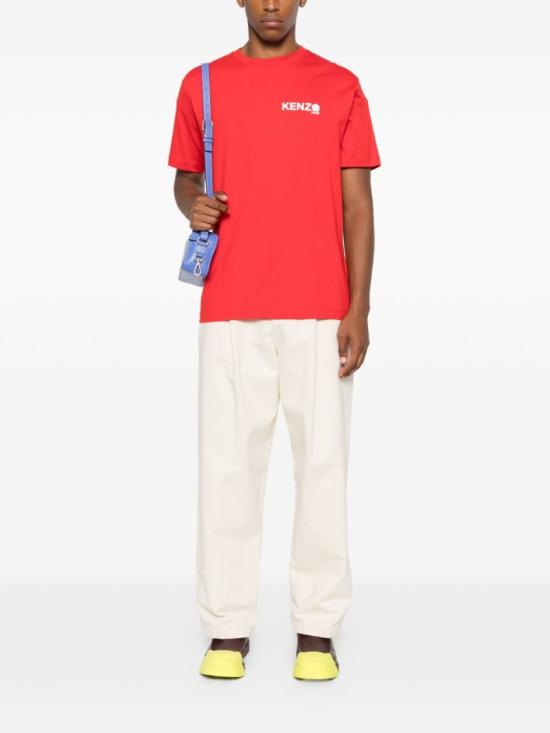 25FW 겐조 반팔 티셔츠 FF55TS4894SG 21 Red - KENZO