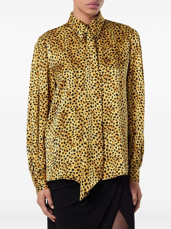 25FW 베르사체 블라우스 1022149 1A16365 5X780 Gold - VERSACE