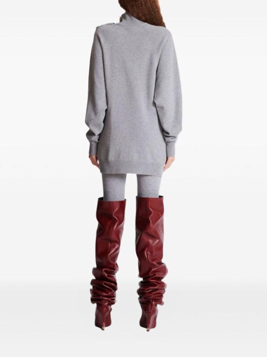 25FW 발망 미디 원피스 FF0R9382KI87 9UB Grey - BALMAIN