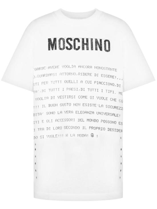 25SS 모스키노 반팔 티셔츠 J0701 0541 1001 White