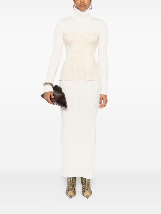 25FW 장 폴 고티에 롱 원피스 DR005 K001 0103 White - JEAN PAUL GAULTIER