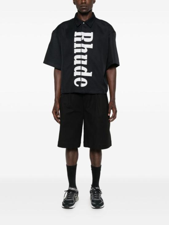 25FW 루드 반팔 티셔츠 RHPF25SR01731 3028 Black - RHUDE
