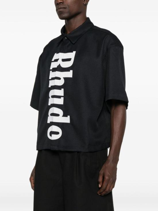 25FW 루드 반팔 티셔츠 RHPF25SR01731 3028 Black - RHUDE