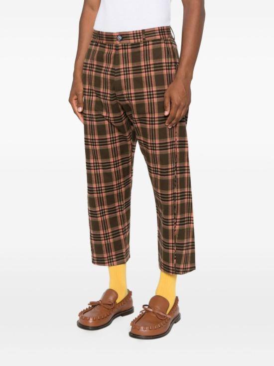 25FW 모스키노 스트레이트 팬츠 A0304 5247 1438 Brown - MOSCHINO