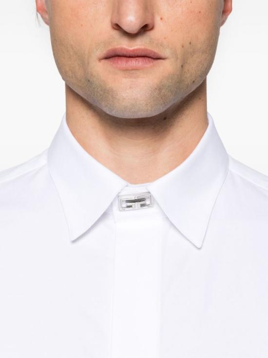 25SS 지방시 긴팔 셔츠 BM612U15H7 100 White - GIVENCHY