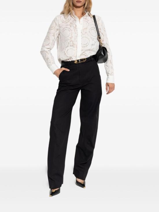 25FW 베르사체 스트레이트 팬츠 1020128 1A14794 1B000 Black - VERSACE