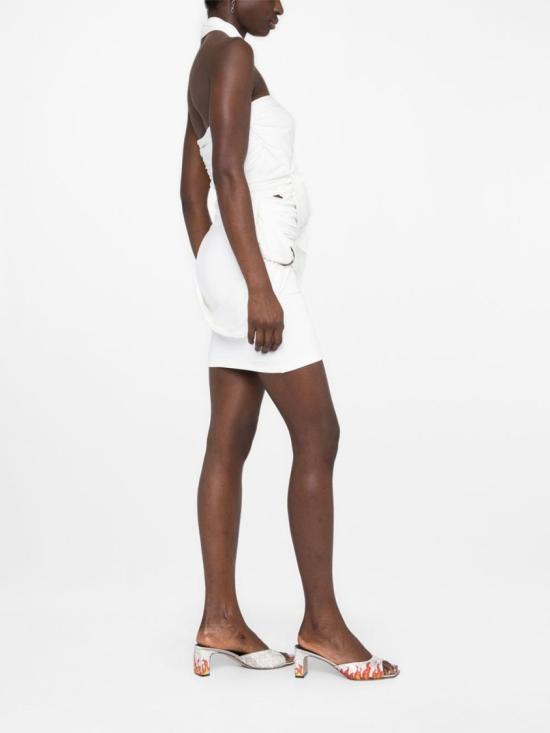  디 아티코 숏 스커트 231WCS122 E069 001 White - THE ATTICO