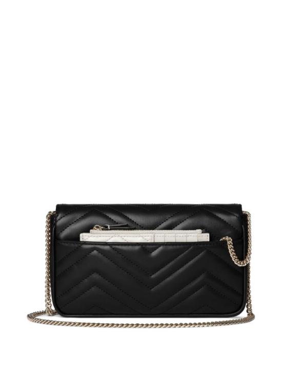 26SS 구찌 GG 마몽 스몰 숄더백 751526AAFPP1061 Black - GUCCI