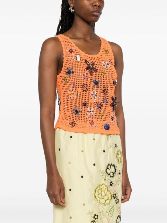 25SS 겐조 민소매 티셔츠 FF52PU7073BF 17 Orange - KENZO