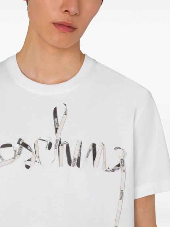 25FW 모스키노 반팔 티셔츠 A0709 5241 1001 White - MOSCHINO
