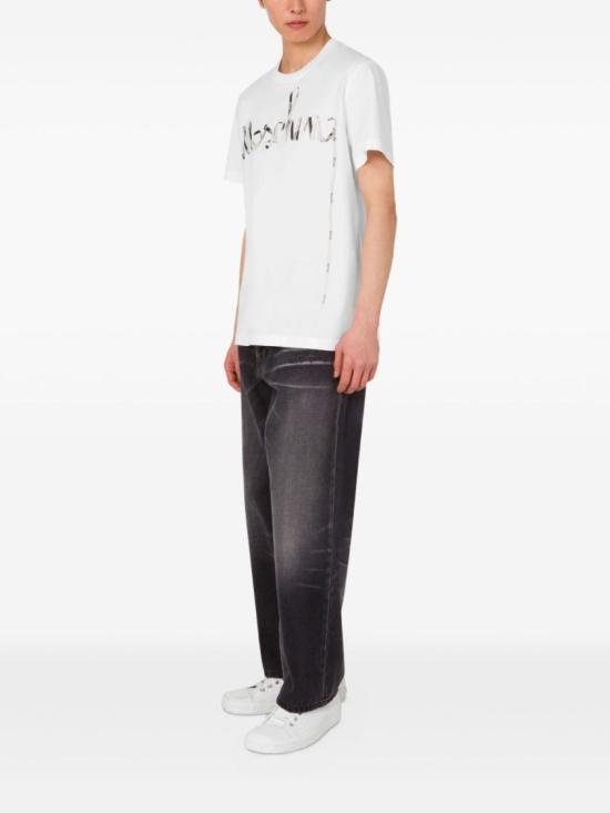 25FW 모스키노 반팔 티셔츠 A0709 5241 1001 White - MOSCHINO