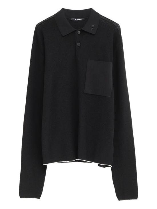 25FW 자크뮈스 폴로 티셔츠 POM00603 AK00274 990 Black