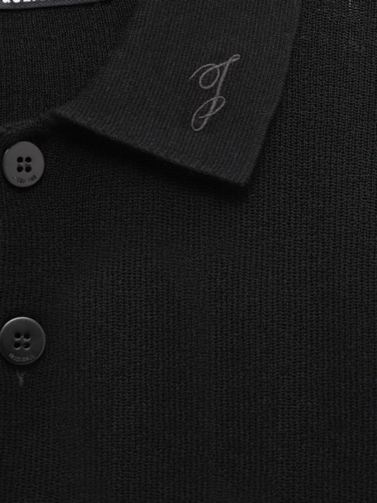 25FW 자크뮈스 폴로 티셔츠 POM00603 AK00274 990 Black - JACQUEMUS