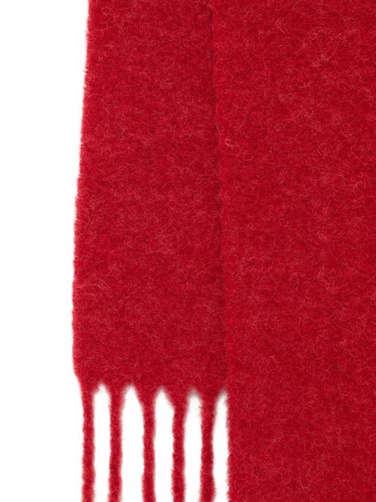 25FW 자크뮈스 프린지 울 스카프 ACU00572 BOT4032 480 Red - JACQUEMUS