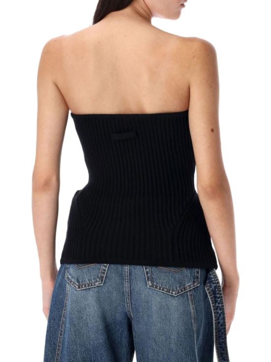 25FW 장 폴 고티에 민소매 티셔츠 PO010 K001 00 Black - JEAN PAUL GAULTIER