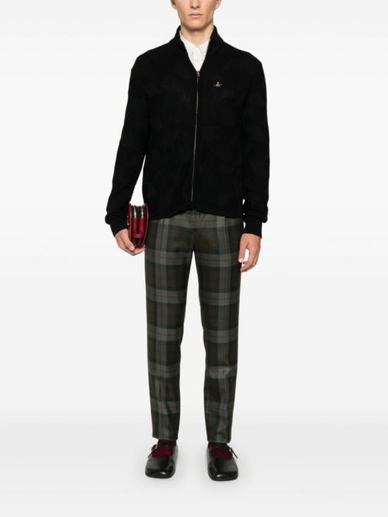 24FW 비비안웨스트우드 집업 니트 2701001T Y002M N401 Black - VIVIENNE WESTWOOD