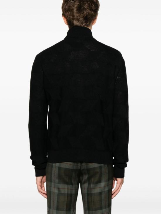 24FW 비비안웨스트우드 집업 니트 2701001T Y002M N401 Black - VIVIENNE WESTWOOD