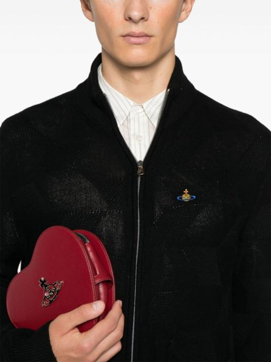 24FW 비비안웨스트우드 집업 니트 2701001T Y002M N401 Black - VIVIENNE WESTWOOD