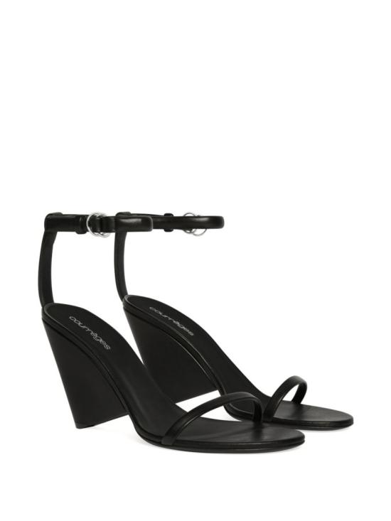 25SS 쿠레쥬 샌들 225SSD038AG0030 9999 Black - COURREGES