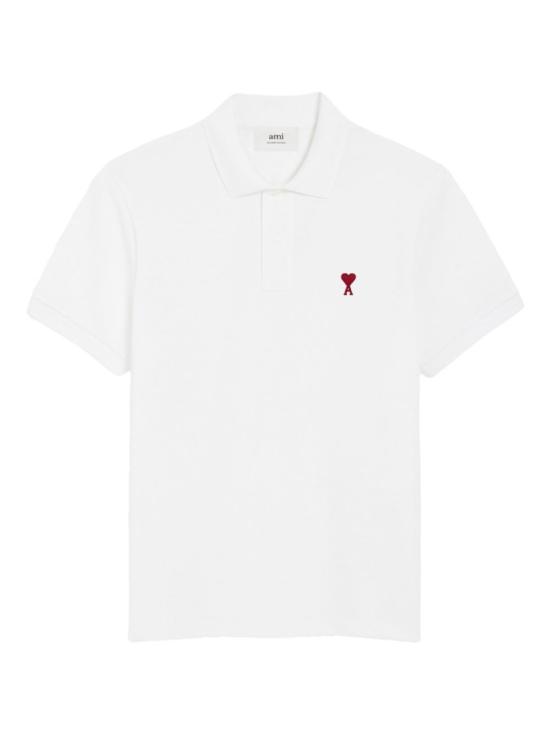 26SS 아미 스몰 하트 로고 폴로 셔츠 BFUPL001 760 100 White