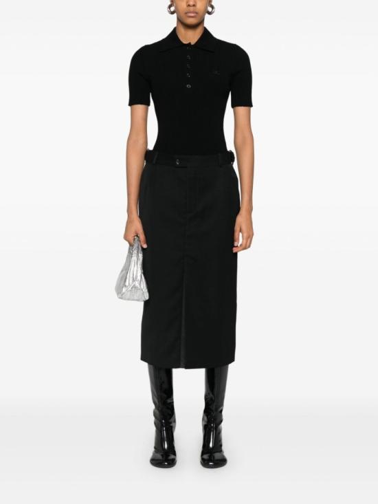  쿠레쥬 반팔 티셔츠 VESMPO029FI0001 9999 Black - COURREGES