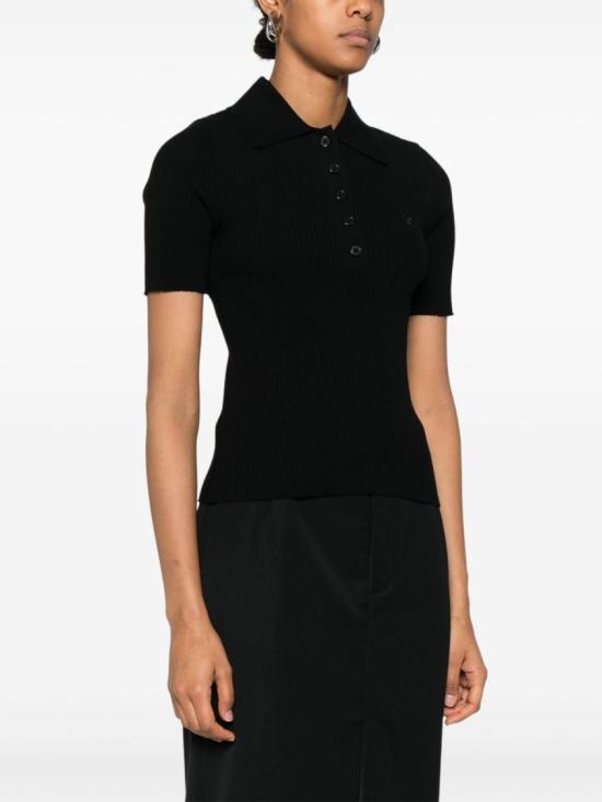  쿠레쥬 반팔 티셔츠 VESMPO029FI0001 9999 Black - COURREGES