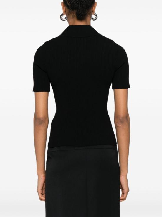  쿠레쥬 반팔 티셔츠 VESMPO029FI0001 9999 Black - COURREGES