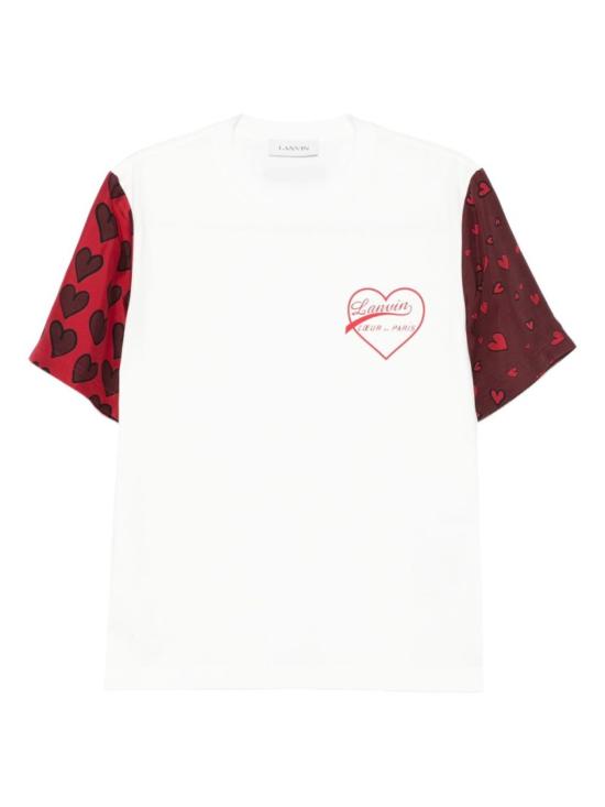 25FW 랑방 반팔 티셔츠 RU TS0212 J306 H25 1 S11 White