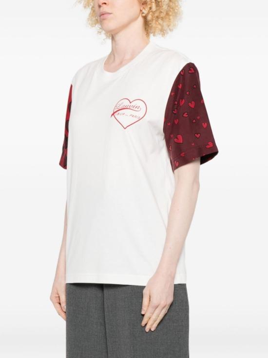 25FW 랑방 반팔 티셔츠 RU TS0212 J306 H25 1 S11 White - LANVIN