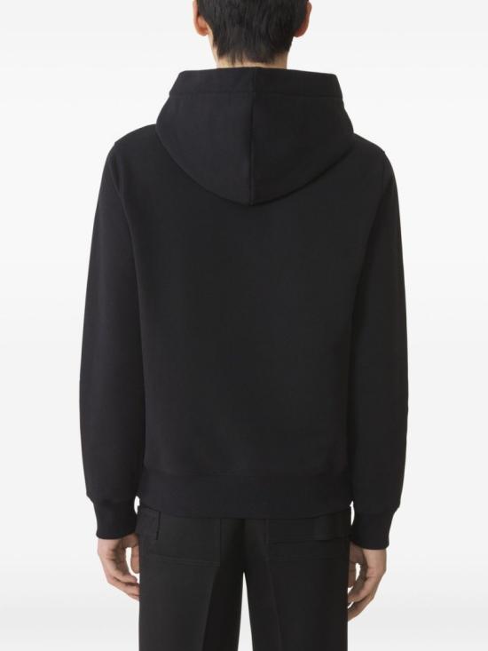 25FW 랑방 후드 티셔츠 RM HO0005 F300 H25 10 Black - LANVIN