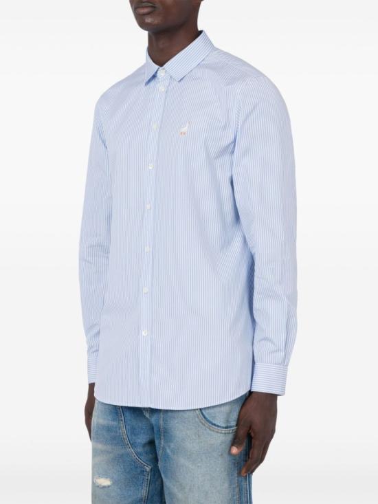 25SS 모스키노 긴팔 셔츠 J0223 0232 2303 Blue - MOSCHINO