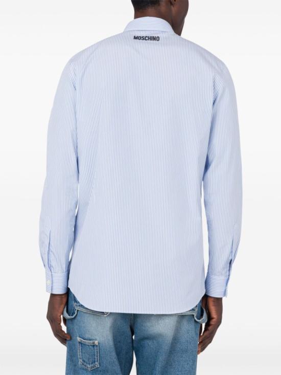 25SS 모스키노 긴팔 셔츠 J0223 0232 2303 Blue - MOSCHINO
