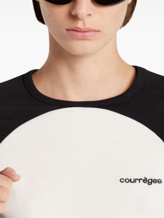 25FW 쿠레쥬 긴팔 티셔츠 325JTS228JS0203 0098 White - COURREGES