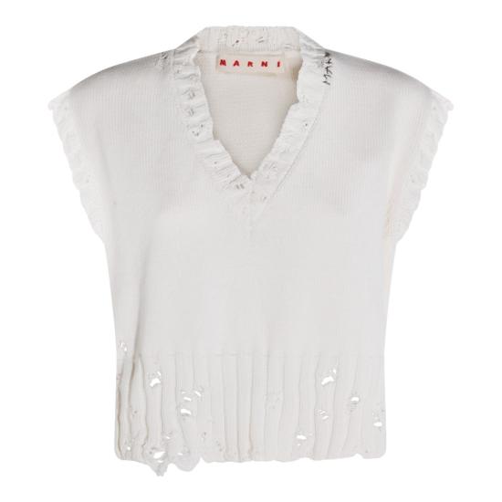 26SS 마르니 스웨터 CVMD0088A0UFC65200W01 White