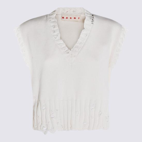26SS 마르니 스웨터 CVMD0088A0UFC65200W01 White - MARNI