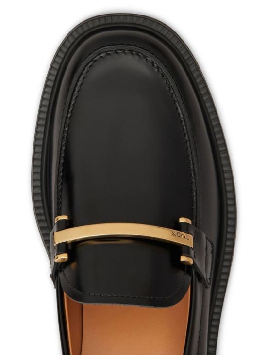 25FW 토즈 레더 로퍼 XXW20L0JO70SHA B999 Black - TODS