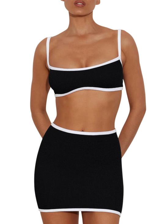 26SS 훈자 지 숏 스커트 SSWIMSKIRTCR BLACK - HUNZA G