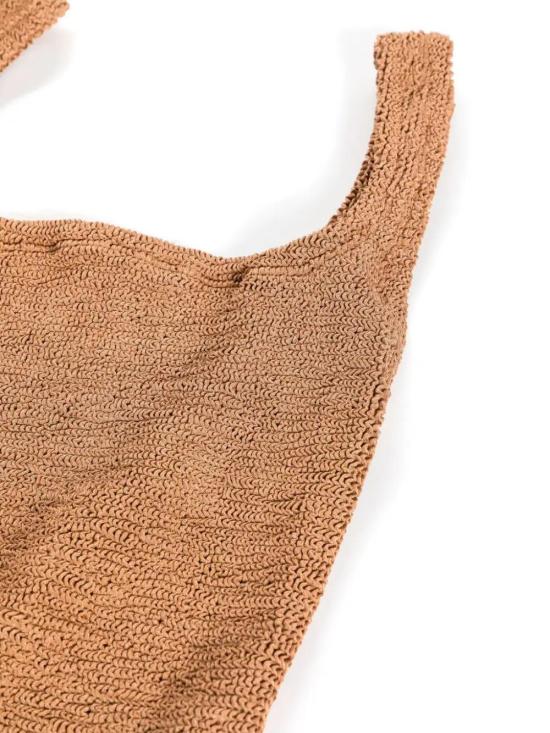 26SS 훈자 지 원피스 수영복 SSQUARECR METALLIC COCOA - HUNZA G