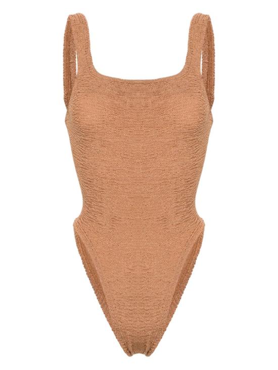 26SS 훈자 지 원피스 수영복 SSQUARECR METALLIC COCOA