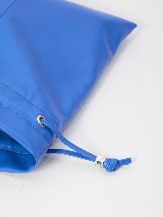 26SS 셀린느 스몰 크리스탈 램스킨 파우치 123662J79 BLUE - CELINE